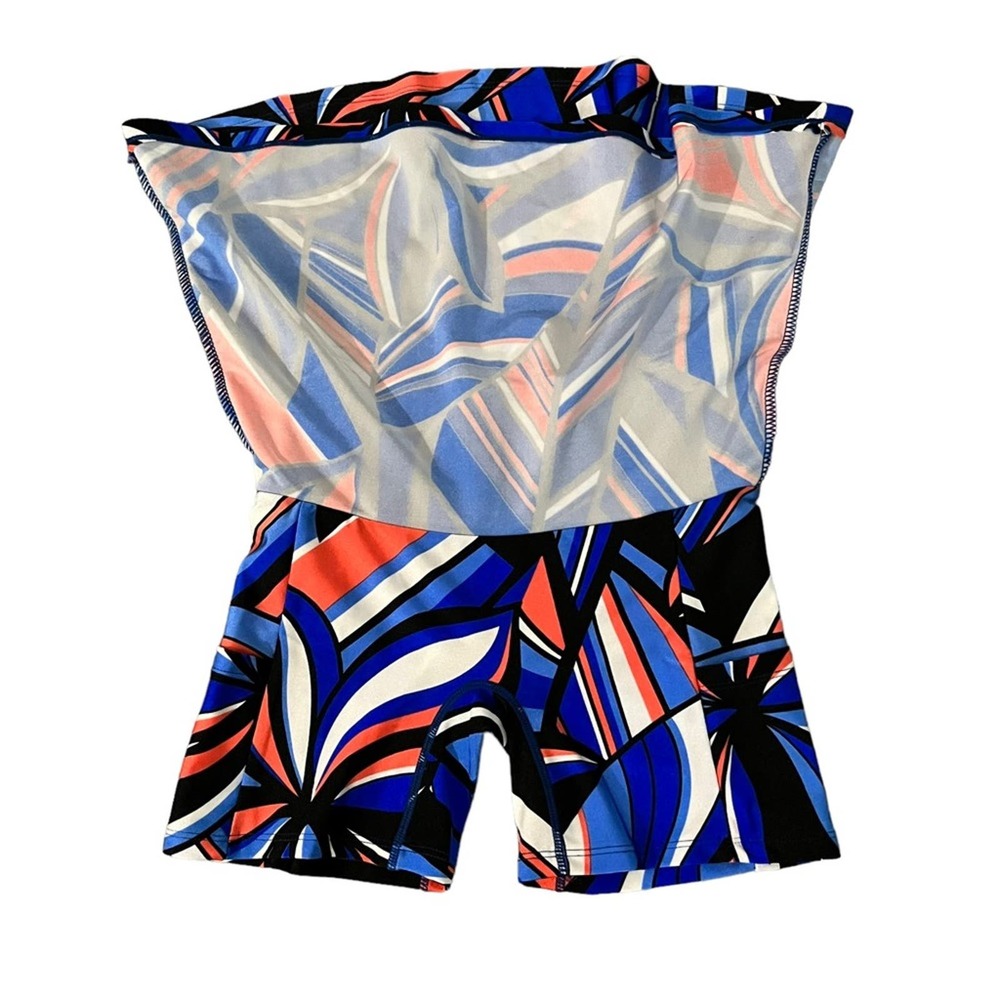 K-DEER Pocket Skort Superset XS NWT Abstract Geo Athletic Skirt Shorts Bright - Picture 4 of 6